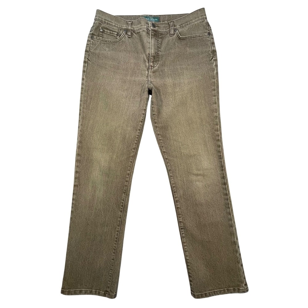 Lauren Ralph Lauren Brown Straight Leg Stretch Denim Jeans Womens 10